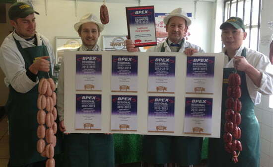 The award winning Greenfield Pork team from left to right: Guy Waterhouse, Tom Martindale, Martin Martindale and Jon-Jon Tingzon